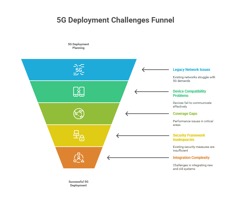 5G Deployment Challenges Funnel